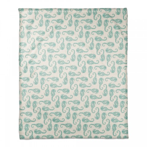 Watercolor Seahorse Textiles