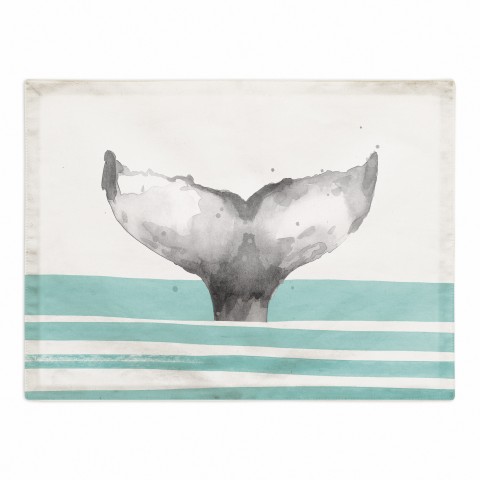 Whale Tail Stripes Placemat