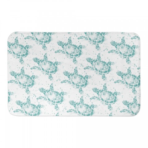 Splatter Sea Turtle Bath Mat