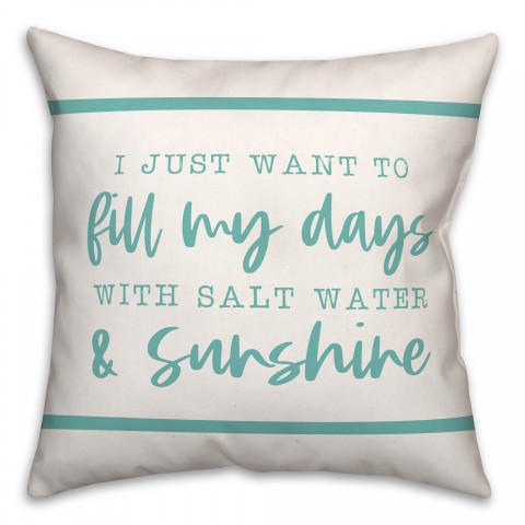 Salt Water And Sunshine Pillow