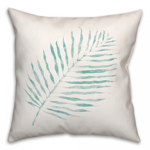 Watercolor Fern Pillow