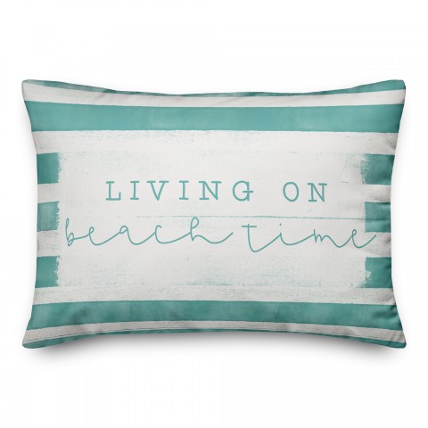 Beach Time Stripes Pillow