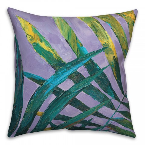 Painted Palms Pillow