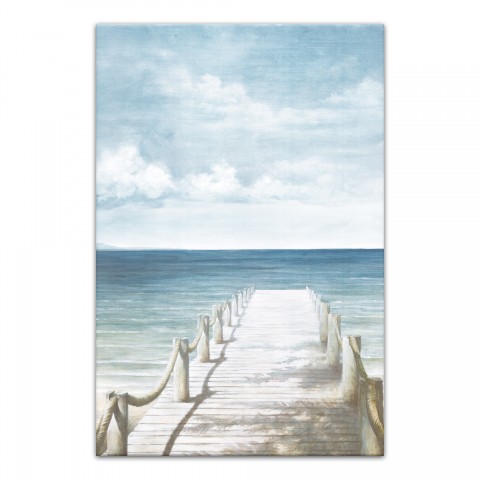 Ocean Dock Light 20x30 Canvas Wall Art