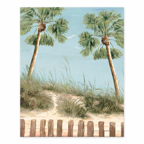 Beach Walkway By Sand Hill 8x10 Tabletop Canvas