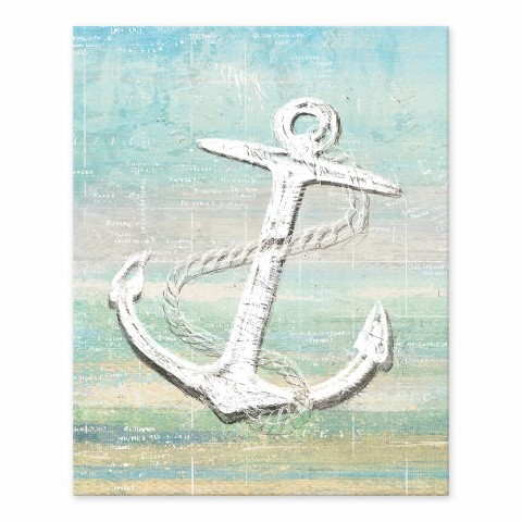 Rustic Anchor Painting 8x10 Tabletop Canvas