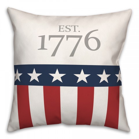 Est 1776 18x18 Spun Poly Pillow