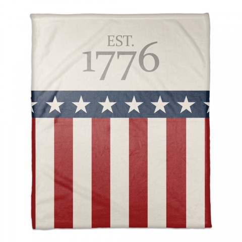 Est 1776 50x60 Coral Fleece Blanket