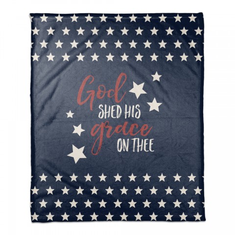 God Shed His Grace On Thee 50x60 Coral Fleece Blanket