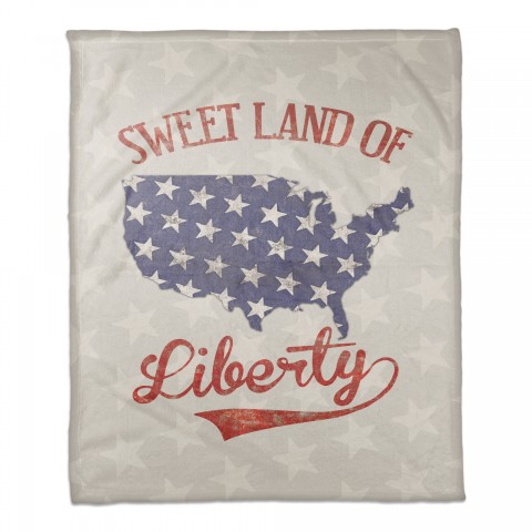 Sweet Land Of Liberty 50x60 Coral Fleece Blanket