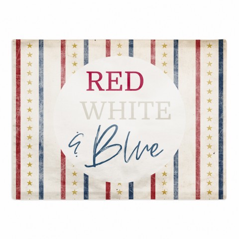 Red White And Blue 18x14 Twill Placemat
