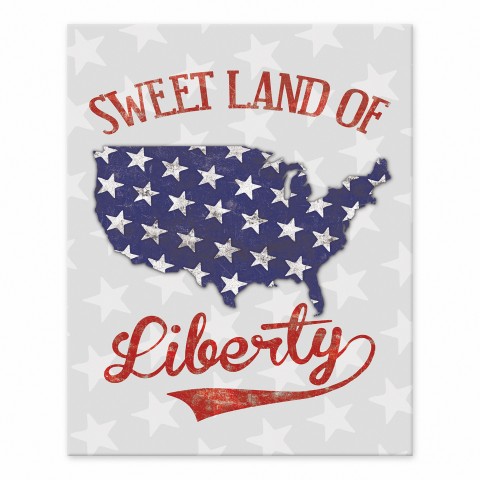 Sweet Land Of Liberty 8x10 Tabletop Canvas