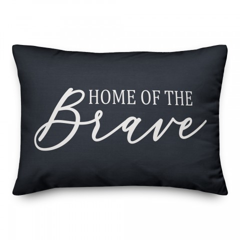 Home Of The Brave 14x20 Spun Poly Pillow