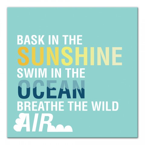 Bask In The Sunshine 12x12 Canvas Wall Art