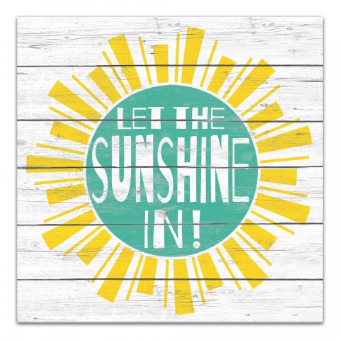 Let The Sunshine In 12x12 Canvas Wall Art