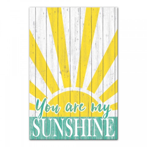 You Are My Sunshine 12x18 Canvas Wall Art