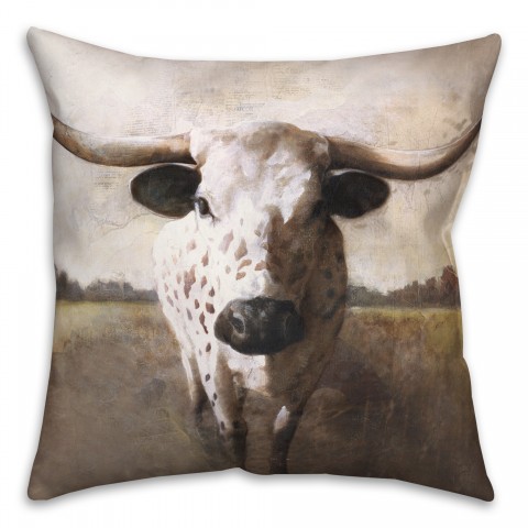 Spotted Cow 18x18 Spun Poly Pillow
