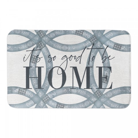 Blues Ring Quilt Good To Be Home 34x21 Bath Mat