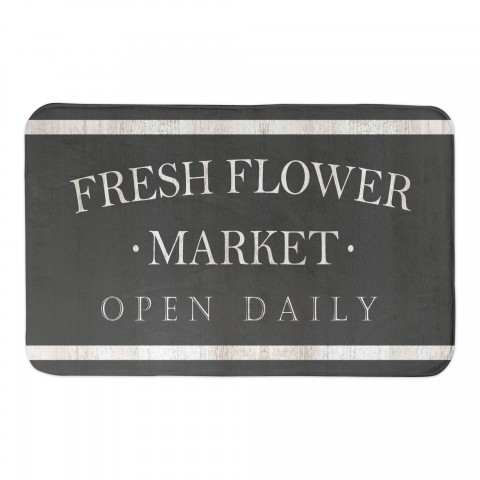 Fresh Flower Market 34x21 Bath Mat