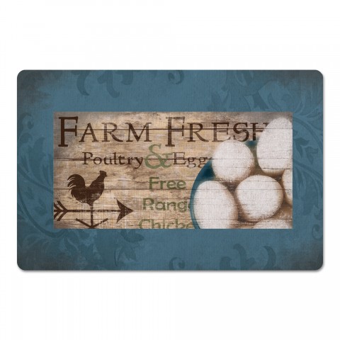Farm Fresh Eggs 27x18 Floor Mat