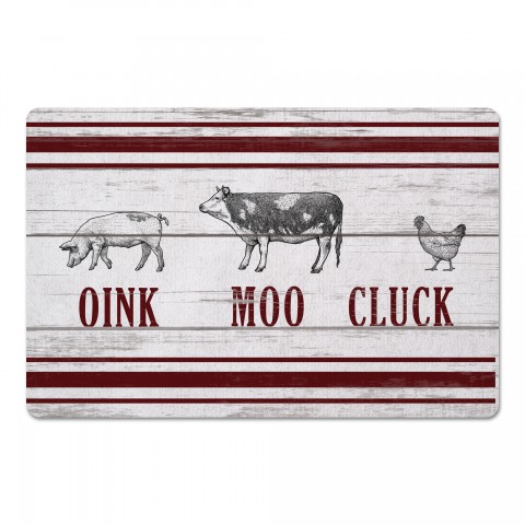 Oink Moo Cluck 27x18 Floor Mat