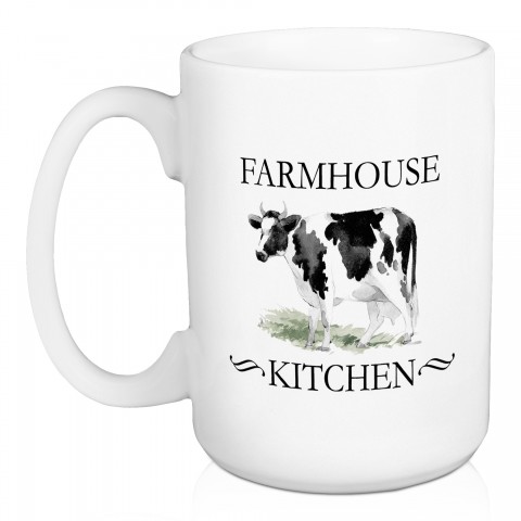 Farmhouse Kitchen Cow 15 oz Mug