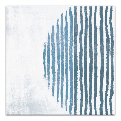 Blue Circle Line Wall Art
