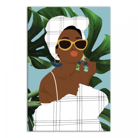 Tropical Girl  Wall Art
