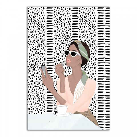 Café Girl Wall Art