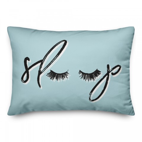 Sleep Blue Powder 14x20 Spun Poly Pillow