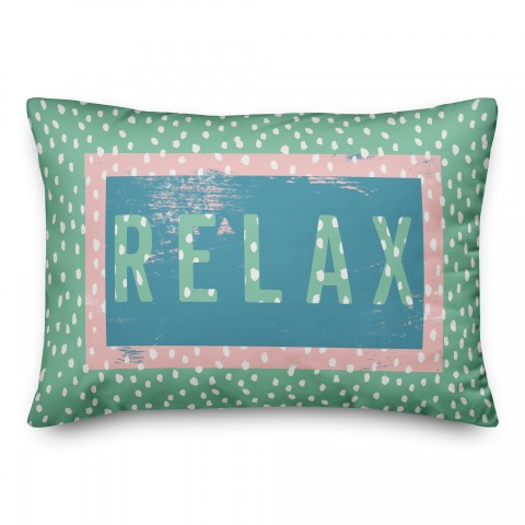 Relax Colorful 14x20 Spun Poly Pillow