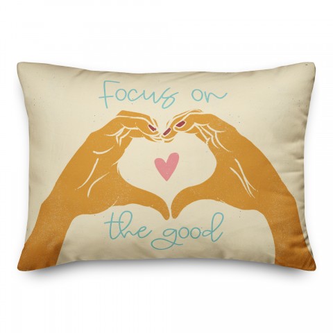Focus On the Good 14x20 Spun Poly Pillow