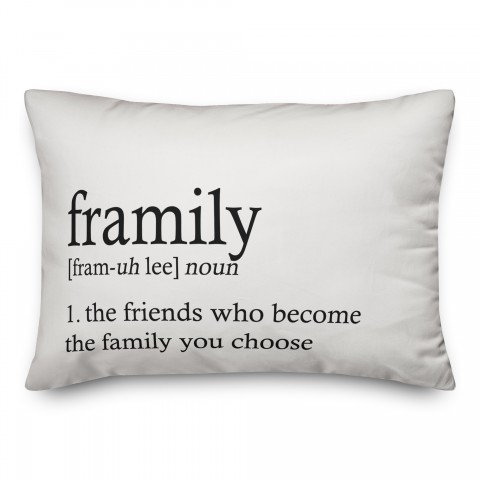 Family Definition 14x20 Spun Poly Pillow