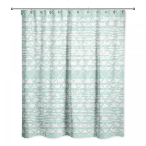 Tribal Woven Pattern 71x74 Shower Curtain