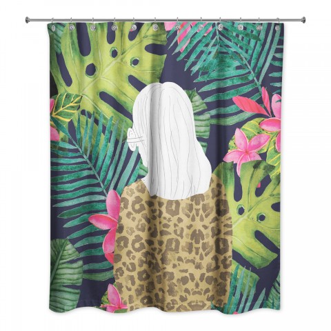 Animal Print Jungle 71x74 Shower Curtain