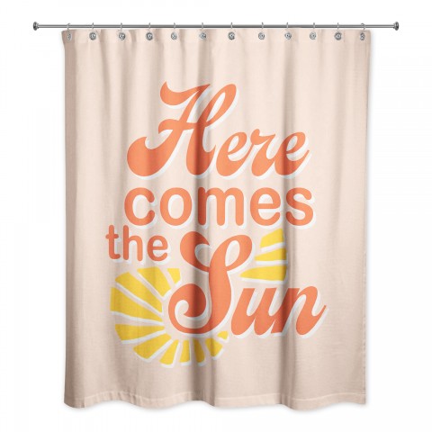 Here Comes Sun 71x74 Shower Curtain