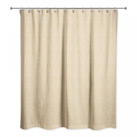 Faded Triangle 71x74 Shower Curtain