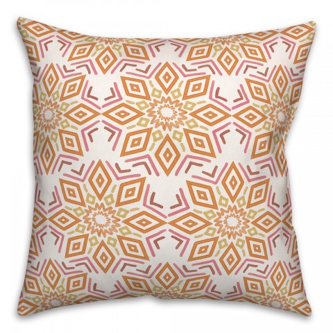 Medallion Watercolor 16x16 Spun Poly Pillow