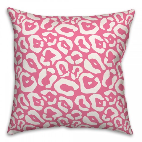 Pink Cheetah 16x16 Spun Poly Pillow