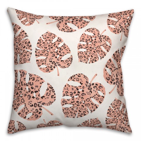 Pink Cheetah 16x16 Spun Poly Pillow