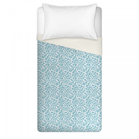 Powder Cheetah Twin Brushed Poly Duvet
