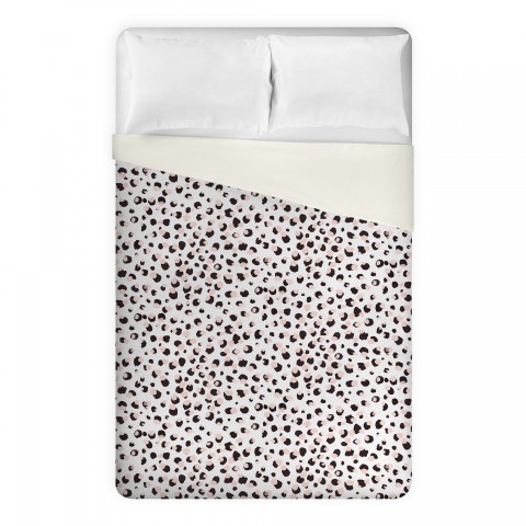 Cheetah Blush Black Duvet