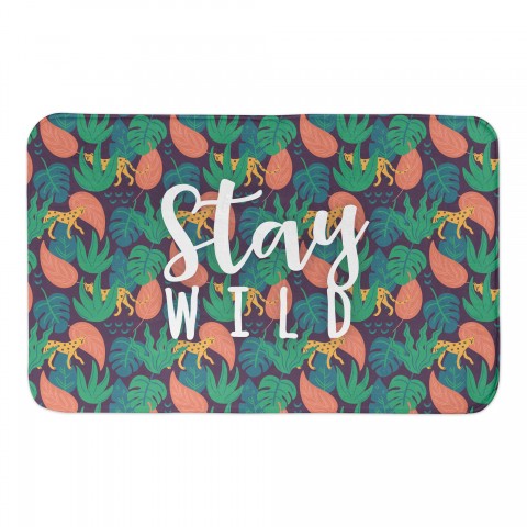 Cheetah Tropical  34x21 Bath Mat