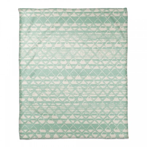 Tribal Woven Pattern 50x60 Coral Fleece Blanket