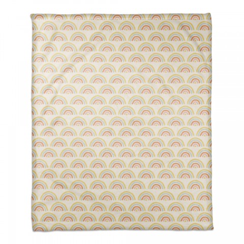 Retro Color Rainbow   50x60 Coral Fleece Blanket