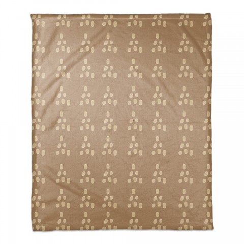 Dot Tribal 50x60 Coral Fleece Blanket