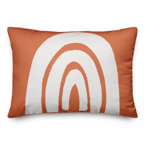 Bright Orange Arch 14x20 Spun Poly Pillow