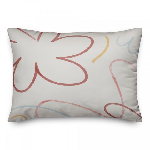 Flowers 14x20 Spun Poly Pillow