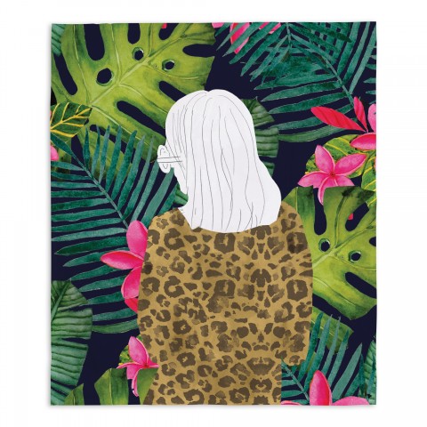 Girl in Jungle Textiles
