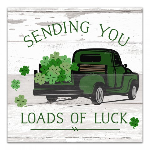 Loads of Luck Truck  16x16 Canvas Wall Art
